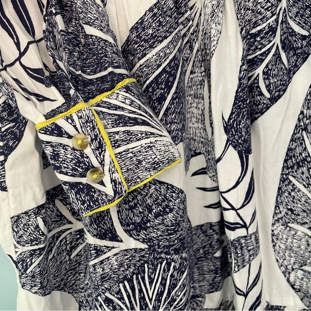 🔻LAST CHANCE🔻 CAMILLE CABANES x ANTHROPOLOGIE Botanical Flannel Pajama Top (top) - Picture 7 of 9